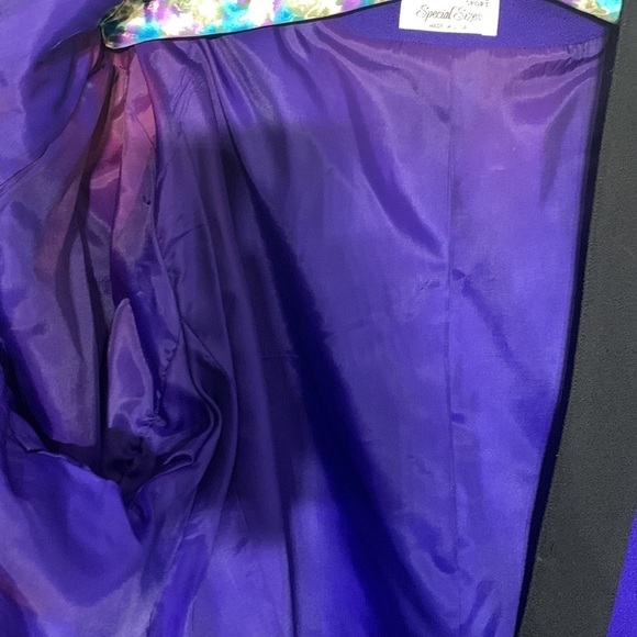 Vintage Gianni Sport Wool Purple plus size blazer jacket 20 women’s - Picture 8 of 8